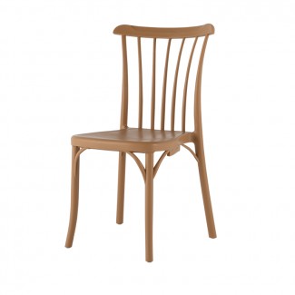 7062 Rio Outdoor Bentwood Look Back Restaurant Hotel Hospitality Commercial Resin Durable Side Chair